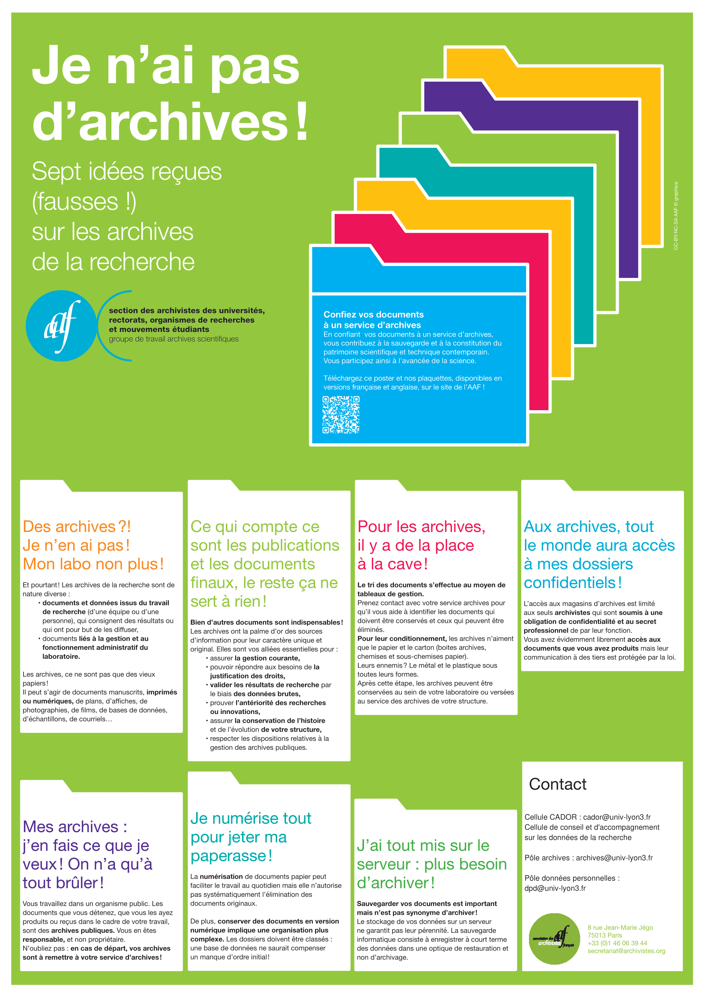 Je n'ai pas d'archives ! Sept id��es re?ues (fausses !) sur les archives de la recherche